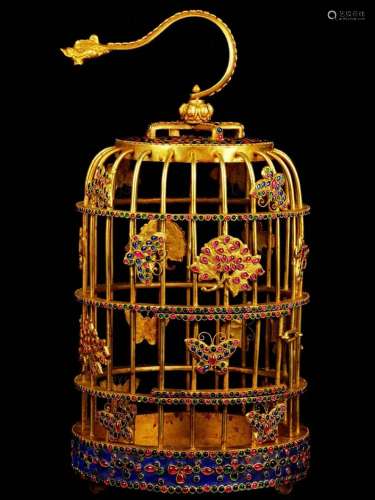 Gilt bird cage