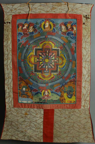 MING DYNASTY - MINERAL COLORED THANGKA