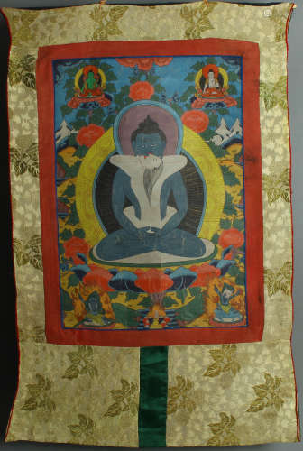 MING DYNASTY - MINERAL COLORED THANGKA