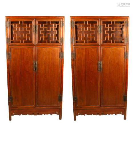 QING DYNASTY - HUANGHUA PEAR CABINETS