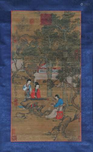 Song Huizong playing the qin