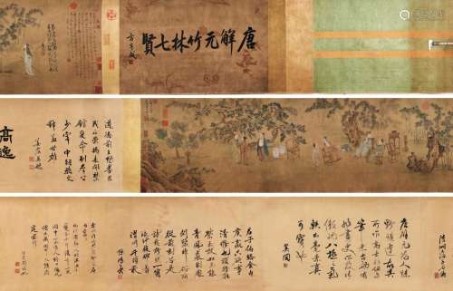 Tang Yin's Handscroll of the Seven Sages in Bamboo Forest