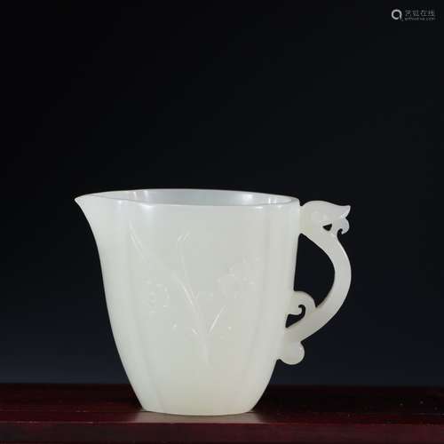 Hetian jade tea ware