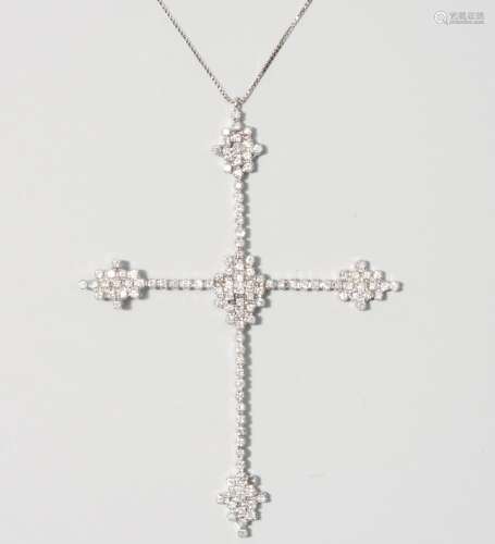 Diamant-Kreuz mit Kette
