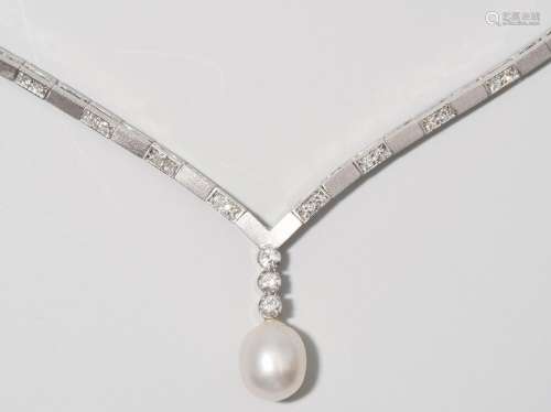 Perlen-Diamant-Collier