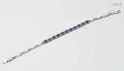 Saphir-Diamant-Bracelet