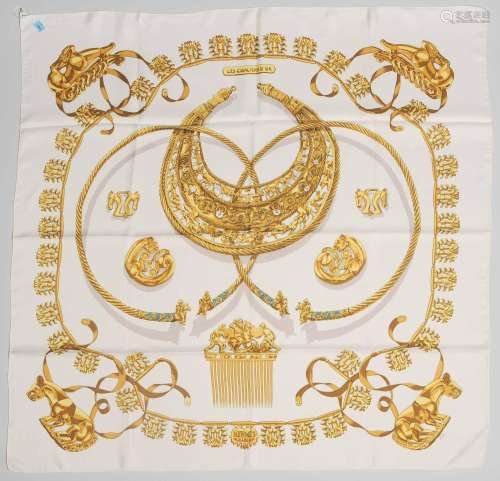 Hermès, Foulard "Les Cavaliers d'Or"