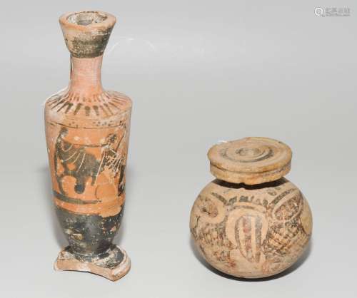 Lot: Lekythos und Aryballos