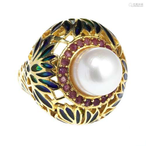 *Bague de style Art nouveau ajourée et