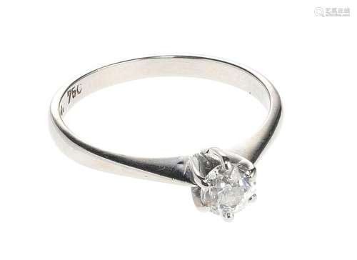 Bague solitaire sertie d'un diamant ta