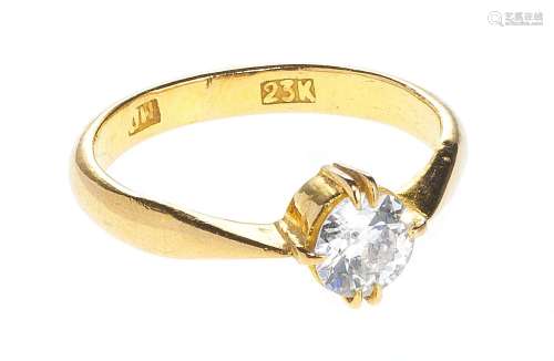 Bague solitaire sertie d'un diamant ta