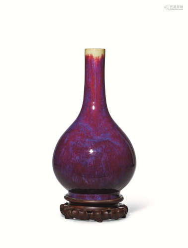 十八世纪 窑变釉锥把瓶