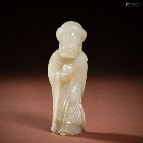 Ancient Hetian jade figures