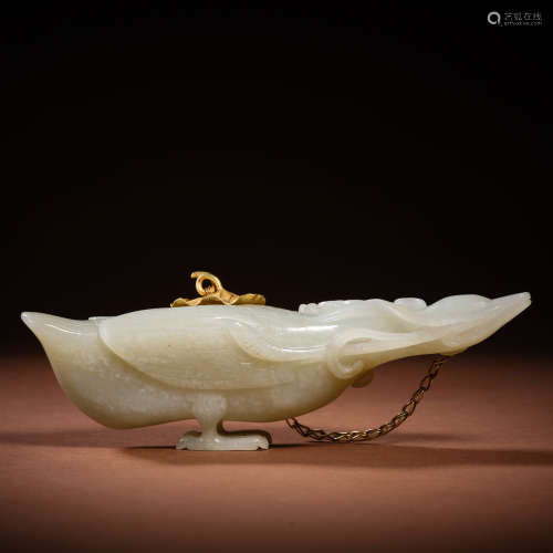 Hetian jade duck from the Qing Dynasty