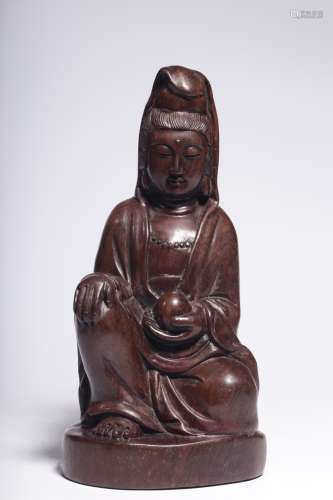 In the Republic of China, Huanghuali comfortable Guanyin sit...