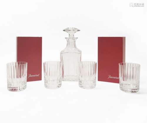 Baccarat, carafe et six verres<br />
Cristal,