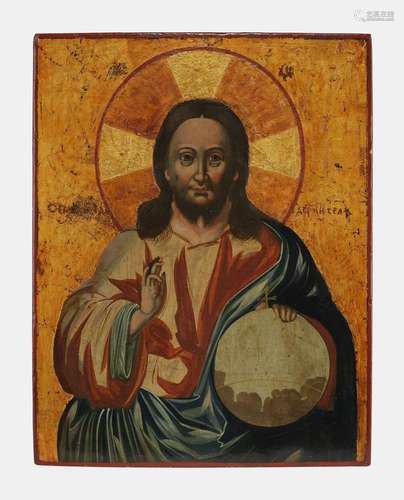 Christ pantocrator<br />
Icône russe, huile s