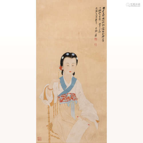 ZHANG DAQIAN (ATTRIBUTE TO, 1899-1983), BEAUTY