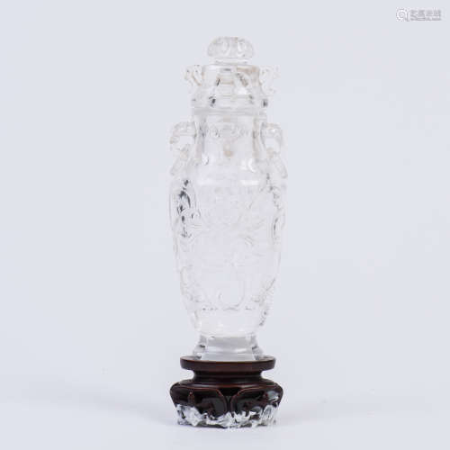 A CRYSTAL BOTTLE