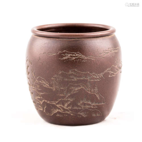 Chinese Zisha Yixing Clay Tea Storage Jar