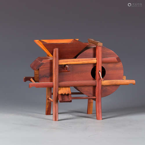 Chinese Miniature Hardwood Hand Mill