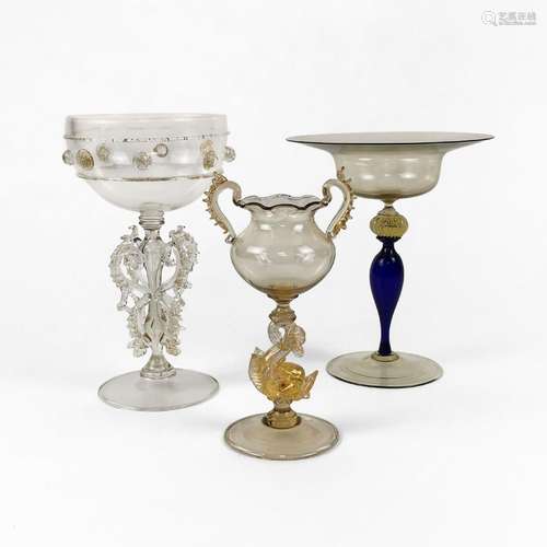 Collection de trois verres