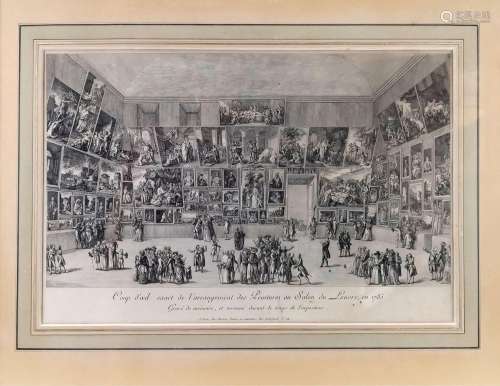 Pietro Antonio Martini (1739-1797)<br />
Salon du Louvre de ...