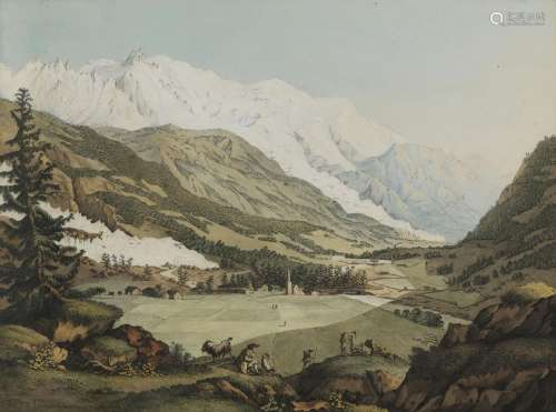 Carl Ludwig Hackert (1740-1796)<br />
Vue de la Vallée de Ch...