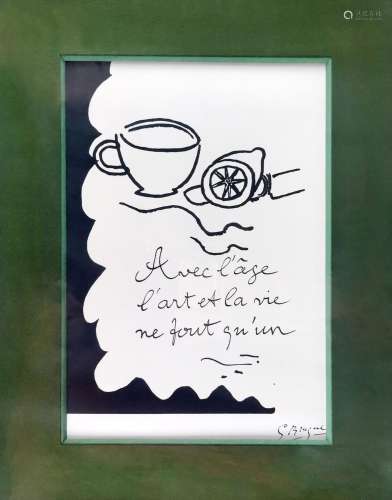Georges Braque (1882-1963)<br />
Avec l'âge l'art & la v...