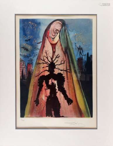 Salvador Dali (1904-1989)<br />
Apparition du spectre du roi...