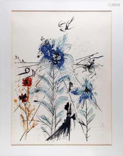 Salvador Dali (1904-1989)<br />
Fleur du magicien, lithograp...
