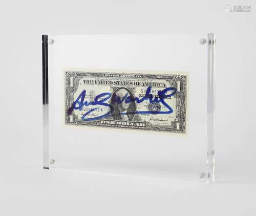 Andy Warhol (1928-1987)<br />
One dollar, billet S82666178A,...