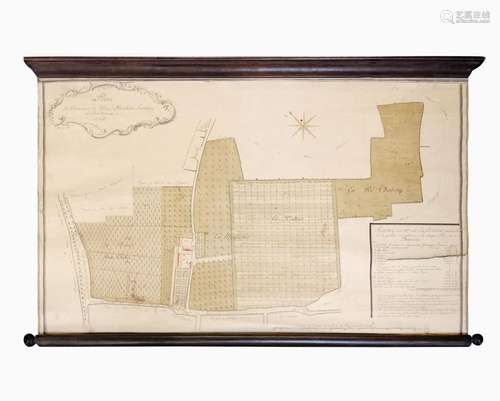 Plan du Domaine de mons. Abraham Trembley à Saconnex 1765 <b...