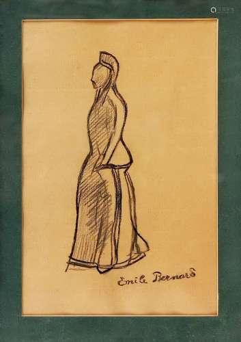 Emile Henri Bernard (1868-1941)<br />
Femme en costume, fusa...