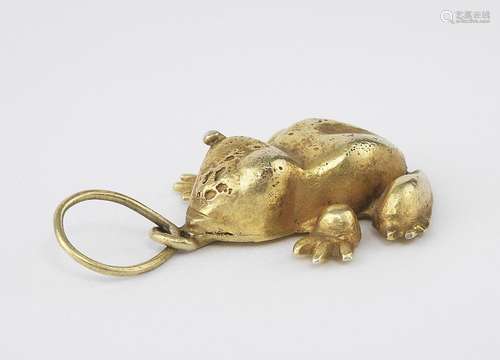 Pendentif en forme de grenouille, Akan, (Côte d'Ivoire)<br /...