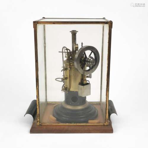 Machine à vapeur, Percival Graber, datée 1902<br />
Cuivre, ...