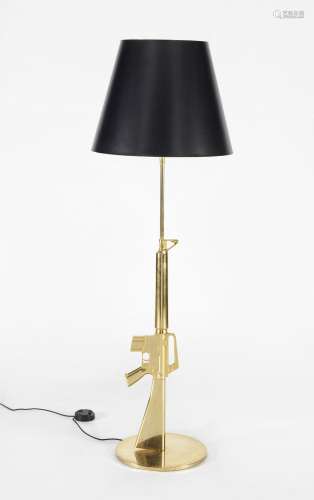 Philippe Starck (1949)<br />
Lampe Gun, pied en aluminium te...