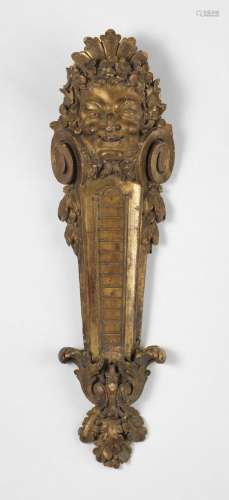 Pilastre de style Louis XIV à motif d'un mascaron, fin XIXe ...