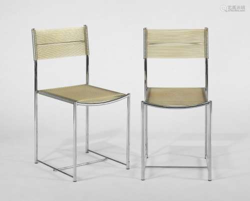 Giandomenico Belotti (1922-2004)<br />
Deux chaises spaghett...