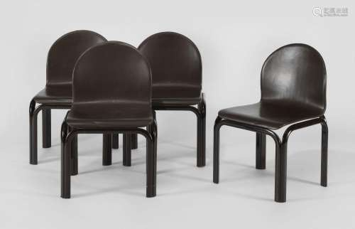 Suite de quatre chaises Orsay par Gae Aulenti (1927-2012) po...