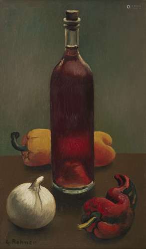 Georges Rohner (1913-2000)<br />
Nature morte à la bouteille...