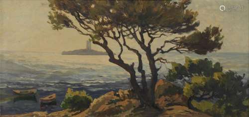 Guy Le Florentin (1933-2001)<br />
Paysage provençal, huile ...