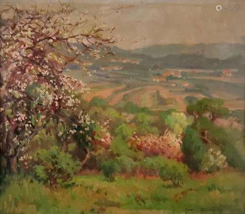 Jean Arnavielle (1881-1961)<br />
Verger au printemps, huile...