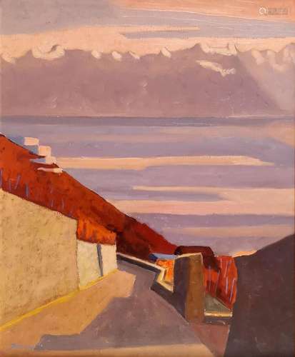 Jean-Pierre Jungo (1920-2008)<br />
Soir d'automne à Lavaux,...