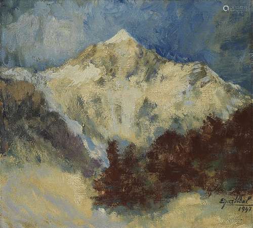 Edgar Vital (1883-1970)<br />
Montagne des Grisons dans les ...