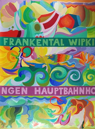 Willi Behrndt (1919-2013)<br />
Frankental, acrylique sur to...