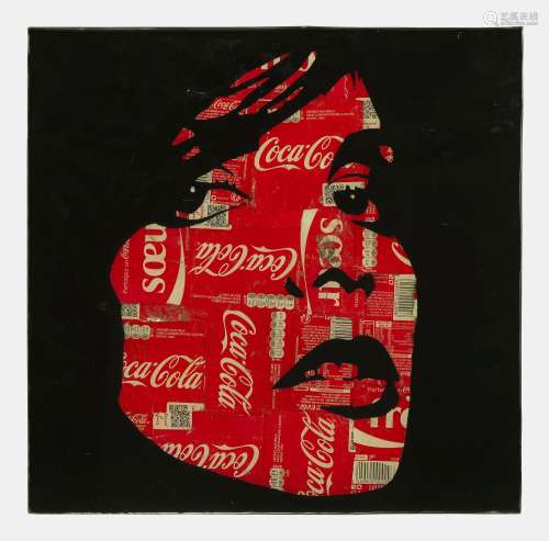 F2B (1966)<br />
Brandbabes face Coca, technique mixte, sign...