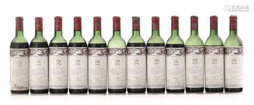 Ch. Mouton Rothschild, 1966, Pauillac, 2ème grand cru classé...