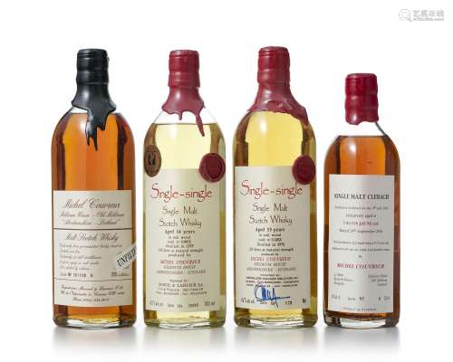 Michel Couvreur, single malt et malt Whisky, 12, 14 et 15 an...