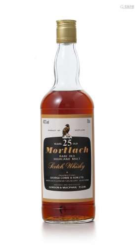 Mortlach, single malt Whisky, 25 ans d'âge, 1 bt. (75 cl)